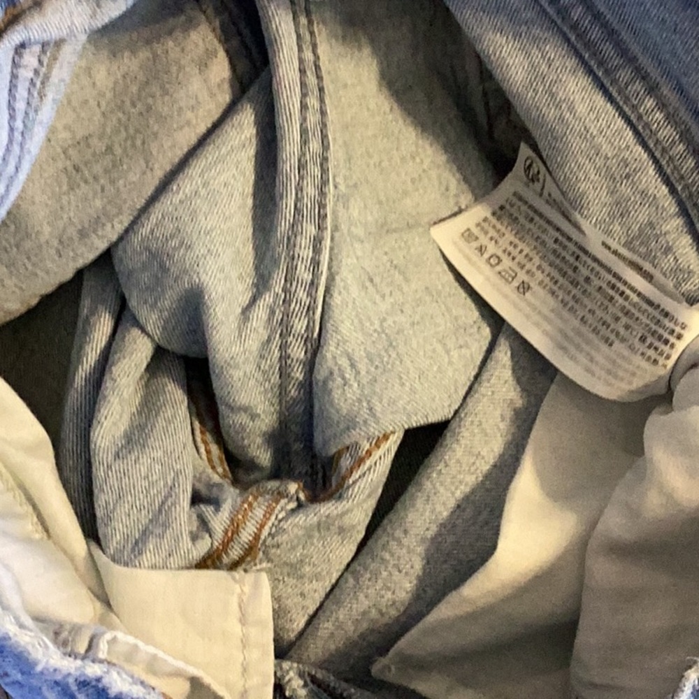 Abercrombie & Fitch distressed ultra high rise 90s straight leg jeans. Sz 29/6S - Picture 5 of 11